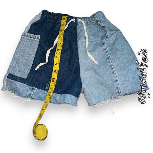 Parke Distressed Patchwork Shorts XS #1 - Picture 4 of 11
